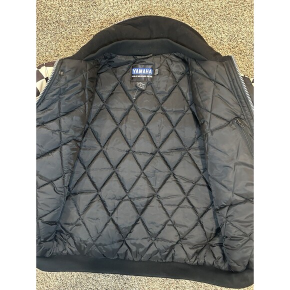 Vintage Yamaha Racing Cold Weather Gear Nylon Zip Jacket KOREA  Size Large Reg - Picture 8 of 9